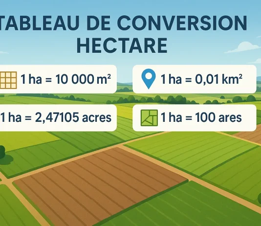 Tableau de conversion hectare : tout comprendre en un coup d’œil hectare convertisseur