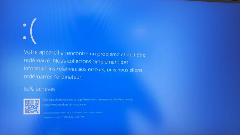 Erreur Dpc WatchDog Violation Correction – Windows 10