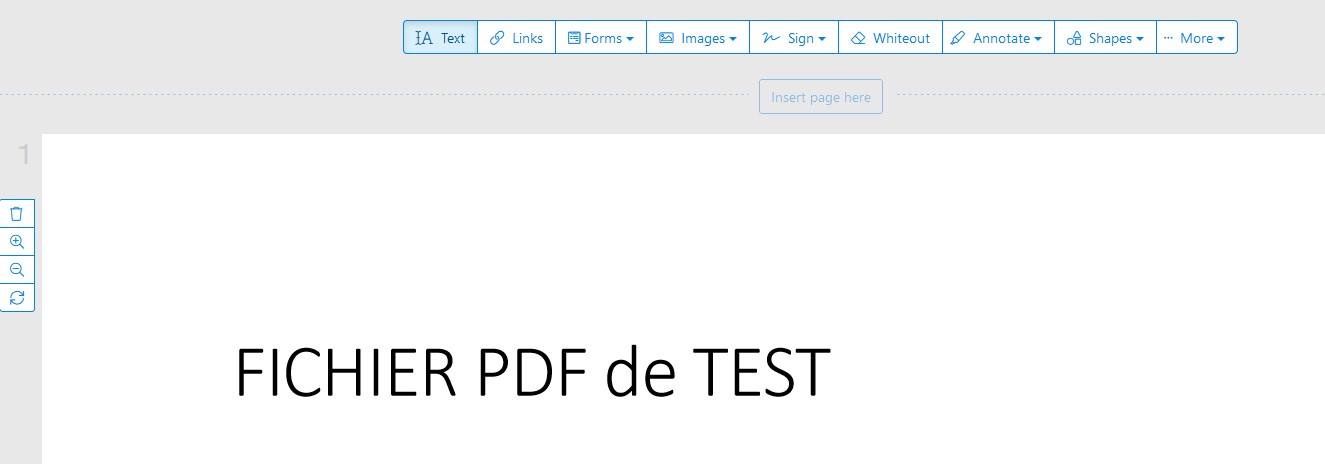 Modifier PDF gratuitement Etape 3