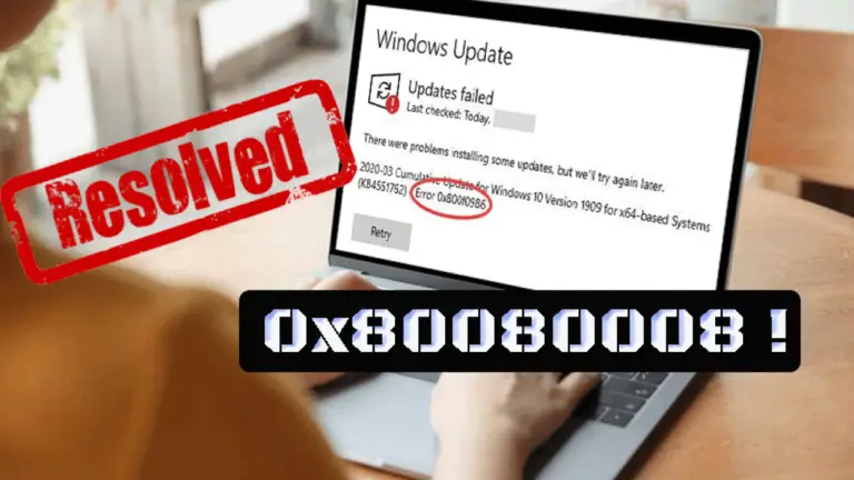 Résoudre l’erreur 0x80080008 – Mise à jour des fonctionnalités de Windows 10, version 1903
