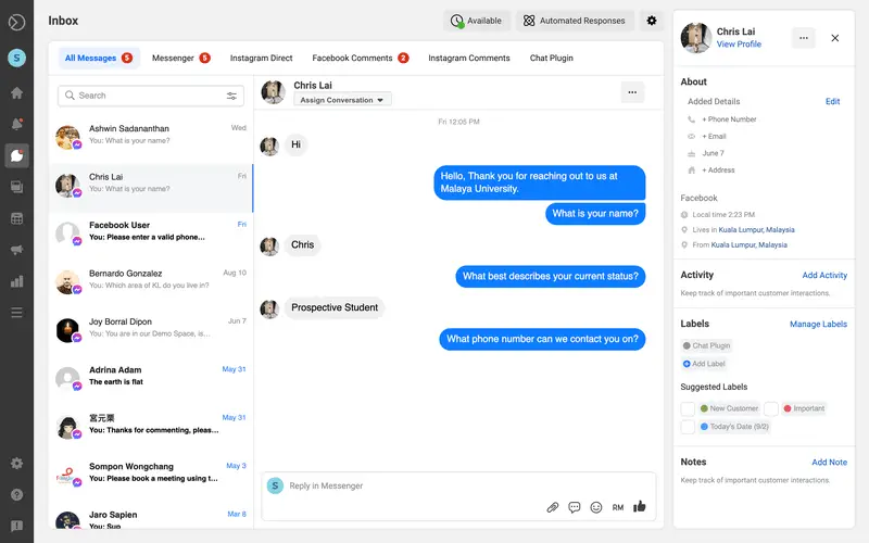 Facebook Messenger - logiciel de messagerie